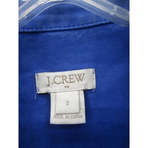 J Crew Dress 2 Button Up Shirt Utility Flap Pockets Work Canvas Field - Picture 8 of 10